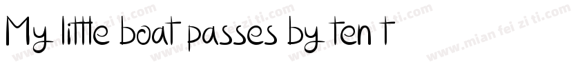 My little boat passes by ten thousa字体转换